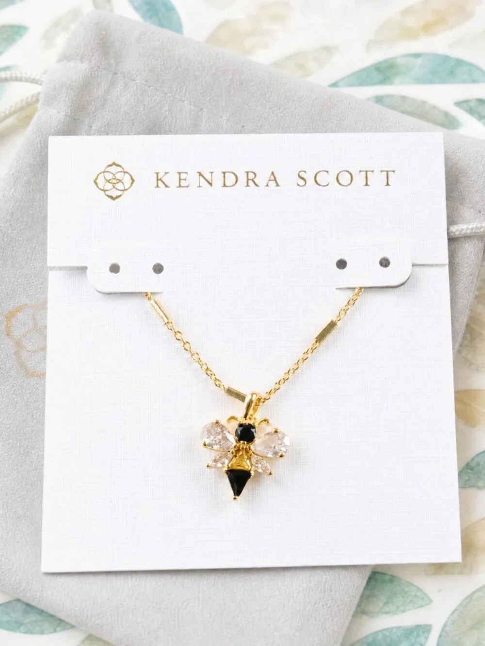 Kendra Scott Gold-Tone Bee Pendant Necklace